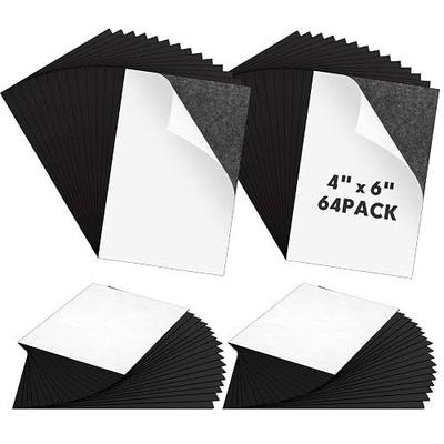 Macarrie 4 x 6 Adhesive Magnetic Sheets with Adhesive Backing Cuttable Magnetic Paper Stickers Flexible Peel and Stick for Picture Crafts Die Storage Photos(64 Pcs)