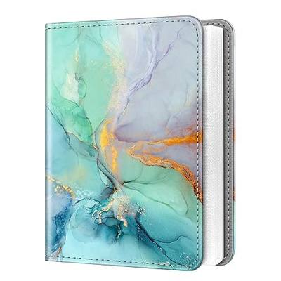 Fintie Mini Photos Album Book for 2x3 Inch Films - 104 Pockets Small Albums | For Fujifilm Instax Mini 13/12/11/99/40/Evo/Se/7+/Liplay Instant Camera, Photos Keepsakes, Kids Memory Book, Emerald Marble
