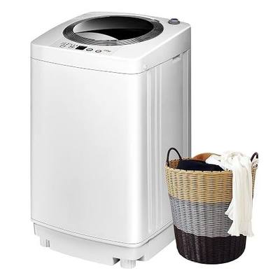 COSTWAY Portable Washing Machine, 8Lbs Capacity Full-automatic Washer with 6 Wash Programs, LED Display, 3 Water Levels, Compact Laundry Washer and Dryer Combo for Home, Apartment, Dorm, RVs