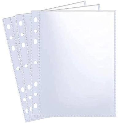 30 Pack 60 Pockets 5x7' Ultra-Clear Photocard Sleeves for 6 Ring A5 Binder, Double-Sided 1 Pocket Photo Pages, Top Loading Sheet Protector for Photos, Postcards, Seed Packets
