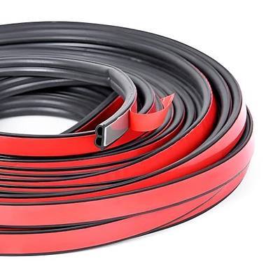 Car Edge Protector Strip, Automotive Door Rubber Soundproofing Weatherstrip B Shape Edge Trim Protection Seal Strip Suitable for Most Cars,Boats,Trucks,RVs (52.5FT)