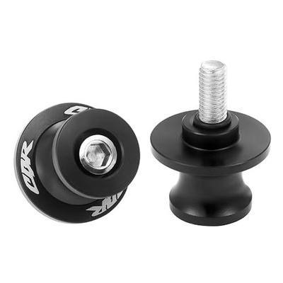 2Pcs Motorcycle Swing Arm Spools for Honda CBR150 CBR100F CBR1000RR CBR1100XX CBR125 CBR250 CBR400RR CBR400F CBR450SR CBR600RR CBR900RR CBR954RR Aluminum (Black)