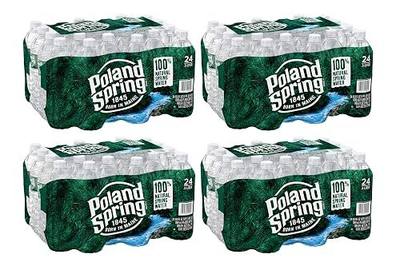 Poland Spring Maine Spring Bottled Water - 16.9 Fl Oz, 96 Pack | Still Bottled Water with Naturally Occurring Minerals & Electrolytes - Pure Crisp Refreshing Hydration