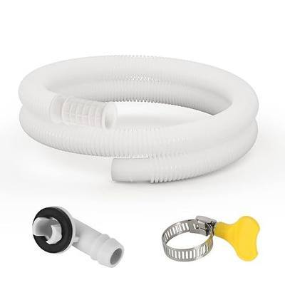 5 ft Portable AC Drain Hose, Air Conditioner Drain Hose for Mini Split | Universal, Flexible&Durable, PE Extension Drainage Tubing Pipe Kit, for AC Condensate Dehumidifier Washer Dishwasher Faucet