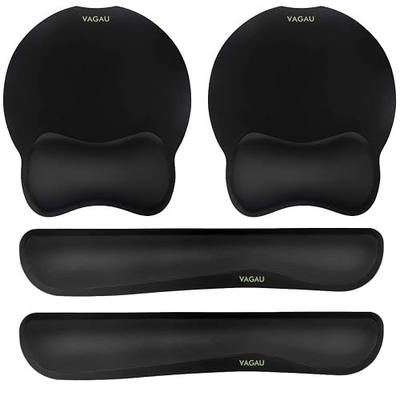 VAGAU Premium Keyboard Wrist Rest and Mouse Pad Wrist Support for 2 Pack | Ergonomic Memory Foam Set for Office, Laptop, Mac, Computer and Gaming, Comfortable Typing &Wrist Pain Relief