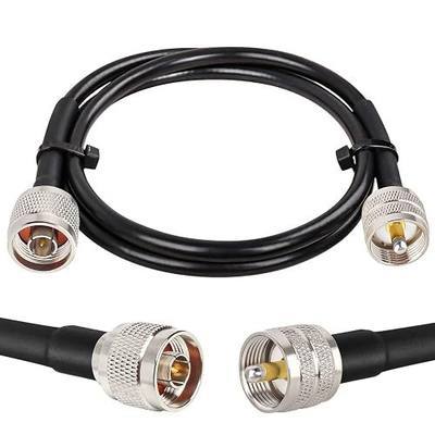 XRDS -RF N Male to PL259 UHF 3FT, N-Type to UHF Coax Cable Low Loss RG8X Pure Copper Extension Jumper for Antenna/Wireless LAN Device/WiFi/Radio