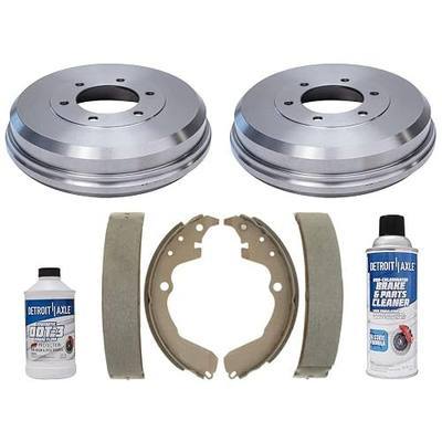 Detroit Axle - FWD Rear Brake Kit for 2003-2008 Toyota Matrix Pontiac Vibe | Brake Drums Brakes Shoes 2004 2005 2006 2007 Replacement