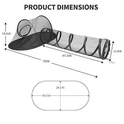 Rest-Eazzzy Cat Tent Outdoor, Pet Enclosure Tent Suitable for Cats and Small Animals, Indoor Playpen Portable Exercise Tent with Carry Bag(Pet Tent& Tunnel) S