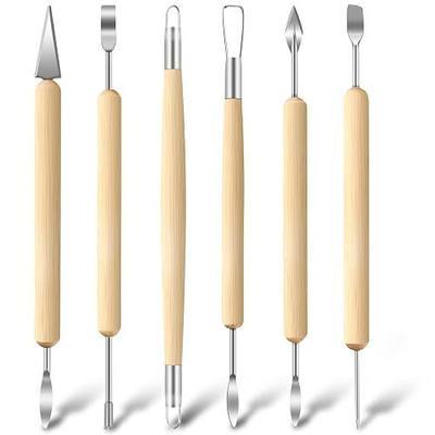 Jetmore 6 Pack Clay Tools Kit, Pottery Tools & Sculpting Tools, Polymer Modeling Clay Cutters Sculpture Set for Carving, Ceramics, Molding, DIY | Clay modeling tools support shaping, trimming and carving, Pottery tools suit ceramics, molding and detailed DIY projects