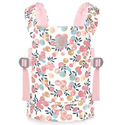 GAGAKU Baby Doll Carrier Stuffed Animal Carrier for Girls Doll Accessory Adjustable Straps for Reborn Baby Dolls - Pink Plum