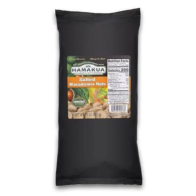Hamakua Macadamia Nuts - Bulk Macadamias - Hawaiian Grown Dry Roasted Half and Whole Macadamias - Natural Eco-Friendly- Salted- 20oz