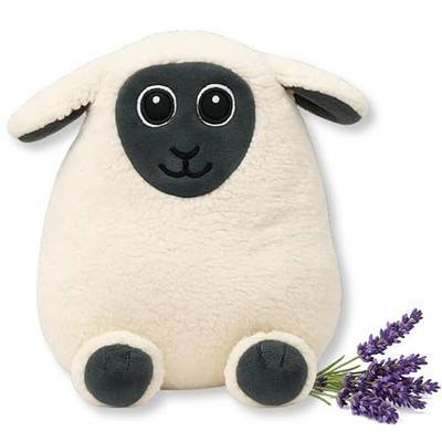 Microwave Heating Pad Weighted Stuffed Animal- Microwavable Lamb Lavender Heat Pack Gift for Women, Mom, Dad