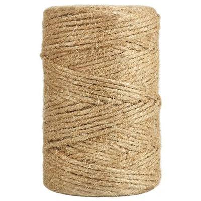 Vivifying Jute Twine, 328 Feet 3mm Strong Natural Garden Twine for Climbing Plants, Tomatoes, Crafts, Gift Wrapping and Decoration (Brown)