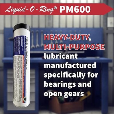 PM600 Multi-Purpose High-Temperature Red Grease (14oz) | Water-Resistant, High Shock Absorption Rating, Made in the USA - Great for Bearings, Open Gears, and More