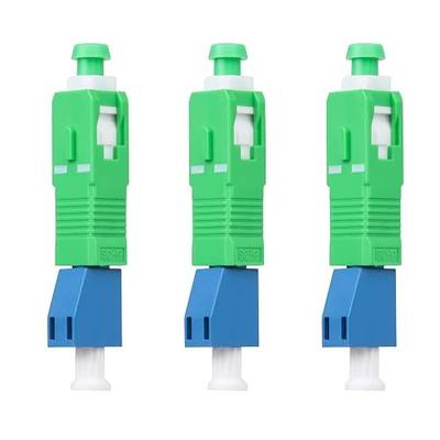3-Pack SCAPC Male to LCUPC Female Singlemode Adapter Fiber Optic Connector FTTH Convertor for Visual Fault Locator
