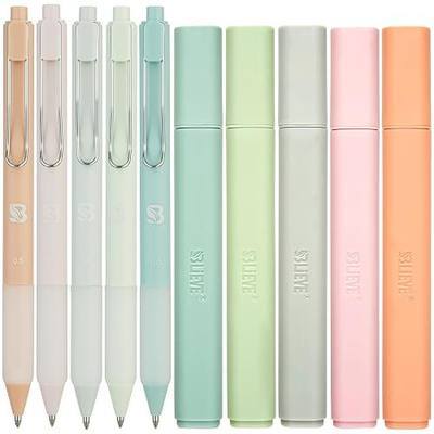 BLIEVE Bible Highlighters And Pens No Bleed, Chisel Tip & Rollerball Pens, Multicolor Ink, Comfort Grip & Fast Dry, Cute Bible Journaling (PASTEL)