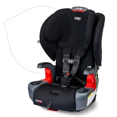 Britax Grow with You ClickTight Harness-2-Booster Car Seat, 2-in-1 High Back Booster, Black Contour | Forward Facing Car Seat & High Back Booster, ClickTight Installation, Extended Maximum Booster Capacity, SafeWash Fabrics