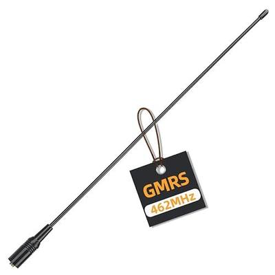 ABBREE AR-771C GMRS (155/462MHz) Antenna 15.3inch Whip Antenna SMA-Female for Baofeng UV-5R UV-5G Mini GMRS GM-15Pro GM-5RH UV-5G Plus TD-H3 UV-9G Radioddity GM-30 Plus GMRS Radios (Black)
