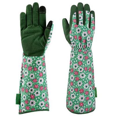 Gardening Gloves for Women,1 Pair of OIZEN Long Sleeve Thorn Proof Garden Gloves for yard, Gardening Gifts for Women (Medium)