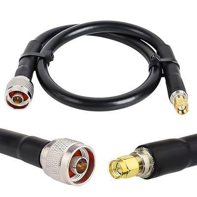 XRDS -RF SMA to N Cable 2FT, N-Male to SMA-Male Connector Low Loss KMR400 Extension Cable