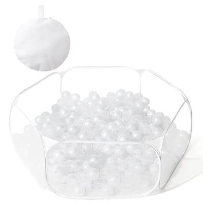 Kids Ball Pit Large Pop Up Children Ball Play Tent for Toddlers Girls Boys for Indoor Outdoor Baby Playpen with Carry Tote, Balls Not Included (White)…