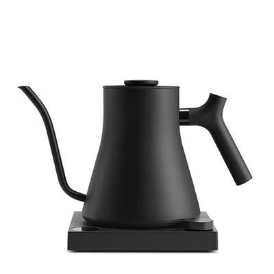 Fellow Stagg EKG Pro Gooseneck Electric Kettle, Brew Timer, 0.9 Liter | To-the-Degree Temp Control, Color LCD, Temp Hold, Stainless Steel, for Pour-Over Coffee & Tea, Quick Heating, Matte Black