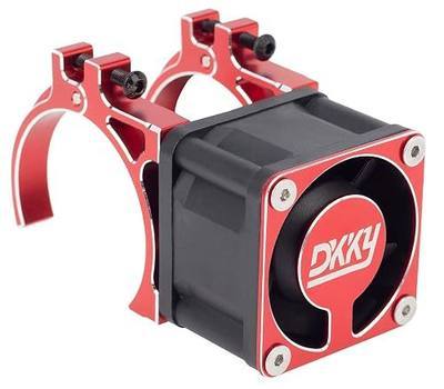 DKKY RC Motor Cooling Fan Heatsink 40-43mm - 21000 RPM for 1/10-1/8-1/5 RC Brushed/Brushless Motors 4274/4068/4268 & ARRMA Axial Motor, Red