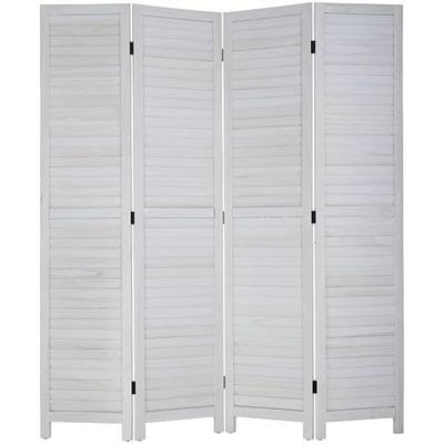 Room Divider Partition 4 Panel Privacy Screen Folding Screen Wood Frame Screen for Home Office Bedroom