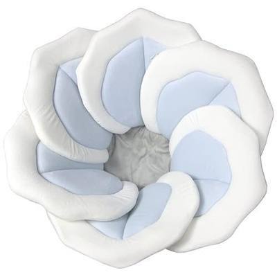 Baby Bath Pad for Infant Bathtub Sink Flower Mat Tub Little Lotus - Petal Soft Supports Lounger Newborn Bathing Insert Seat Baby Essentials - Baby Gifts - 31" (Blue)