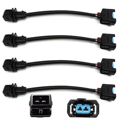 HiSport Fuel Injector Connector OBD1 to OBD2 Adapter Fuel Injector Connector Conversion Jumper Harness Compatible with Honda Acura