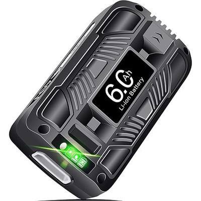 【Upgrade!】 40V 6.0Ah Replacement Battery for Snow Joe/Sun Joe Ecosharp 40V Tools Lithium-ion Battery Snow Blower Lawn Mower Pressure Washer. 40V Wireless iON Models