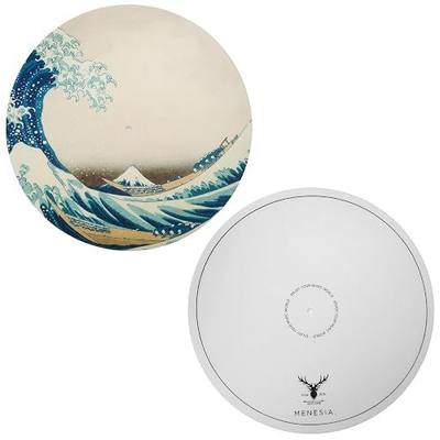 12 Inch Turntable Mat, Record Player Slipmat (Great Wave) | Felt Anti-Static Turntable Mat, for Vinyl LP Record Player