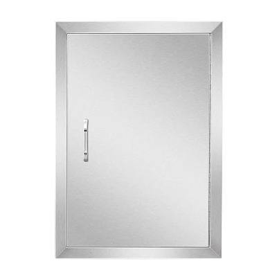 Anfrere 17" W x 24" H Outdoor Kitchen Door, Premium 304 Stainless Steel Single BBQ Panel Access Door for Outside Kitchen Commercial Grilling Station, Oven, Storage Cabinet