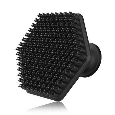 Silicone Face Scrubber for Men, Gentle Exfoliator Pad & Massager, Facial Cleansing Brush Silicone Face Wash Brush Removes Dead & Dry Skin (Black)