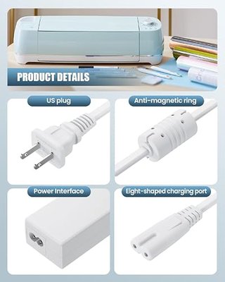 18V Power Cord Replacement for Cricut Maker and Cricut Explore Air 2 Cutting Machine Mini Cake Explore One Create Cricut Maker KSAH1800250T1M2 Plug Cord Replacement Charger Power Supply