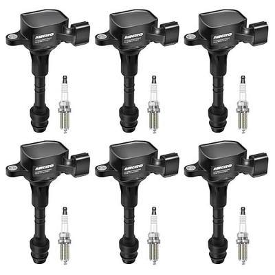 Micro Set of 6 Ignition Coils Pack UF349 & 6Pcs Iridium Spark Plugs 4469 Compatible with Altima Maxima Murano Pathfinder Quest Infiniti I35 QX4 Replacement for C1406 5C1403 22248-8J115