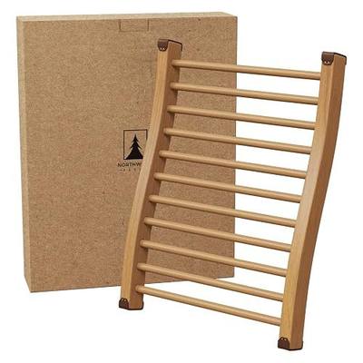 Northwood Sauna - Sauna Backrest - Handmade from Canadian Red Cedar Wood - Ergonomic S-Shape Back Support & Non-Slip Pads