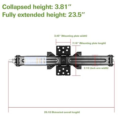 RV Trailer Camper Stabilizer Leveling Scissor Jacks