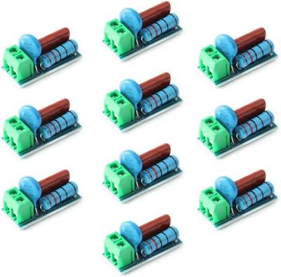10Pcs RC Absorption Snubber Circuit, Loop Module, Relay Contact Protection, Electromagnetic Anti-Interference