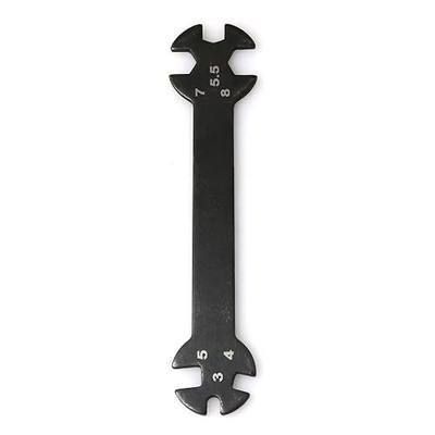 RLECS RC Car Multi-Function Tool - 6 in 1 Special Wrench 3/4/5/5.5/7/8MM for Turnbuckles & Nuts