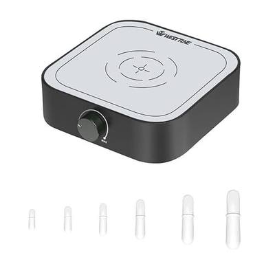 3000rpm Magnetic Stirrer Mixer with Stir Bar, Brushless DC Motor Max 3000ml Magnetic Stir Plate Mixer Black-White(No Hot)