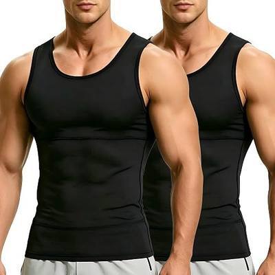 Mens Slimming Body Shaper Vest, Gynecomastia Compression Shirt Shapewear, Abs Abdomen Undershirts, Tummy Control Tank Top