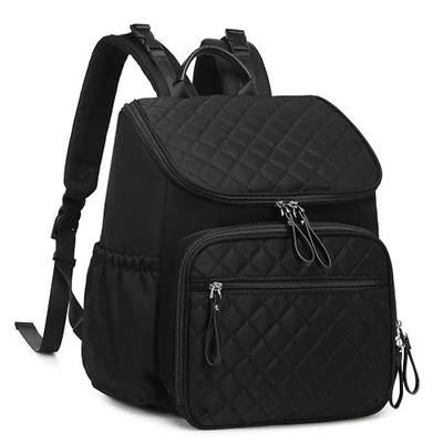 LORADI Lightweight Diaper Bag Backpack, Medium | Stroller Clips, Insulated Pockets, Water-resistant, Easy to Clean, Baby Shower Gifts