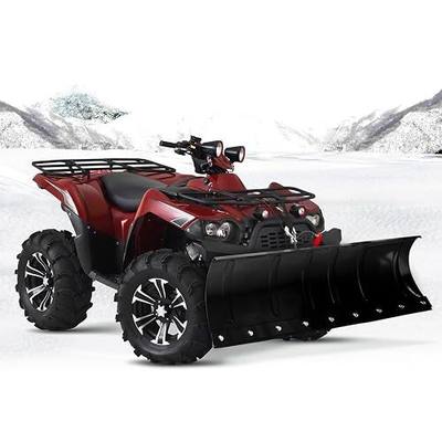 1PC 45 Inch ATV Snow Plow Heavy Duty Universal Snow Plow Kit Adjustable for Pickup Trucks UTV ATV Arctic Cat Access Kawasaki Honda Aeon Crossland Black