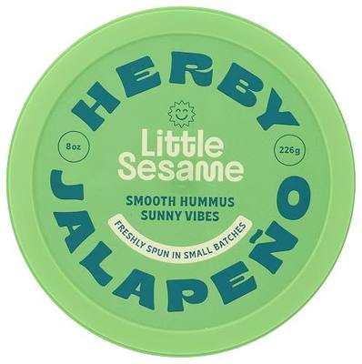 Little Sesame, Hummus Herby Jalapeno, 8 Ounce