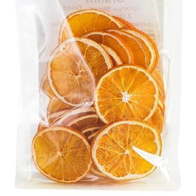 Oranfit Dried Orange Slices 3oz/85g (23 to 37 slices) | Made with orange only; dehydrated orange slices for cocktails, tea, baking, crafts, garlands, wreaths and seasonal decor.