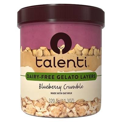 Talenti Dairy-Free Gelato Layers For a Delicious Non-Dairy Frozen Treat Blueberry Crumble Made With Real Oat Milk 11.3 oz