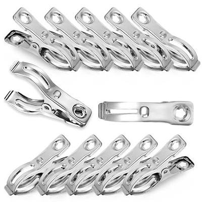 40 Pcs 2.3 Inch Row Cover Clips, Garden Clips for Netting, Greenhouse Clamps Made of Stainless Steel, Have a Strong Grip of Greenhouse Clips, For 1/2'', 3/4'', 1'' Garden Hoops