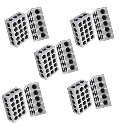 Precision 1 x 2 x 3 Inch Blocks 23 Holes Accuracy 0.0002 Inch Suitable for Milling Machines for Setup, Layout and Inspection Jobs 5 Pairs