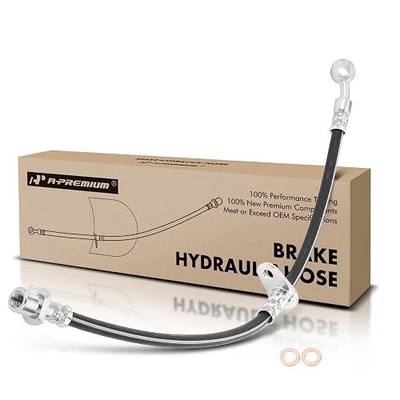 A-Premium Front Passenger Brake Hydraulic Hose Compatible with Honda | for CR-V 1997 1998 1999 2000 2001 2.0L - Replace# 01464S10010